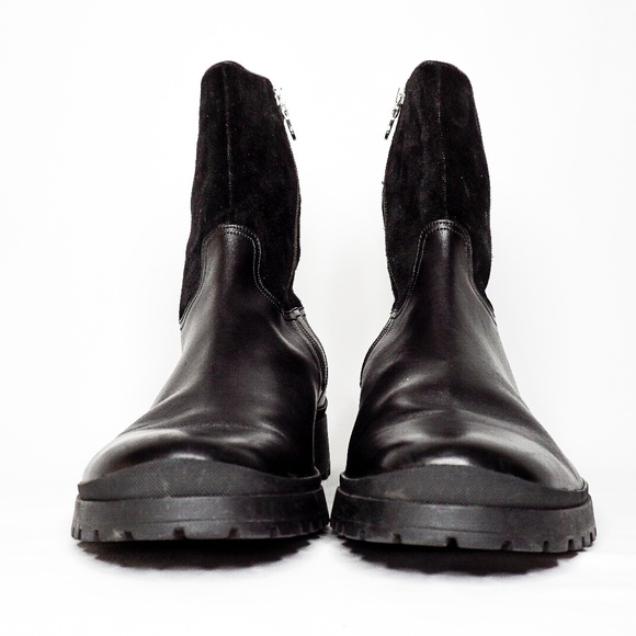 BALLY Men's Leather Suede Black Boots Primel 12 US - Picture 2 of 8